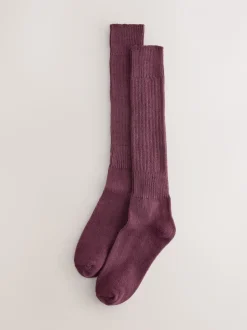 Paarsrood - Longline Slouchy Socks 1 Pack