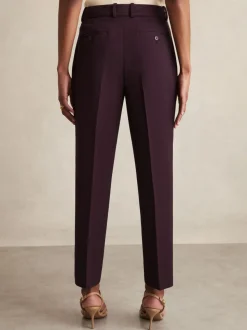 Paarsrood - Reiss Gabi slim-fit kostuumbroek