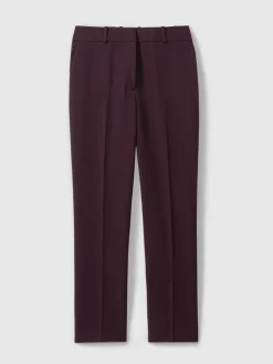 Paarsrood - Reiss Gabi slim-fit kostuumbroek