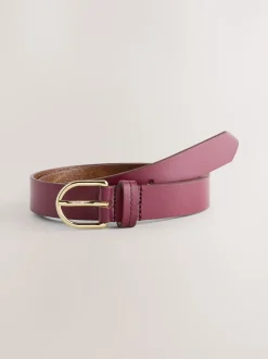 Paarsrood - Standaard leren riem