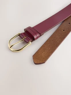 Paarsrood - Standaard leren riem
