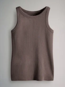Paars/Strepen/Bruin/Roze/Wit - The Set 5 Pack Racer Ribbed Vests