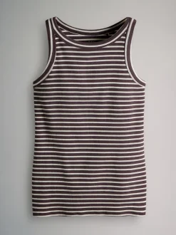 Paars/Strepen/Bruin/Roze/Wit - The Set 5 Pack Racer Ribbed Vests