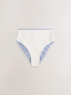 Paisley - Katoenen kanten slipjes 4 stuks