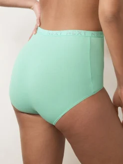 Pastel - 4 Katoenen slipjes met logotailleband