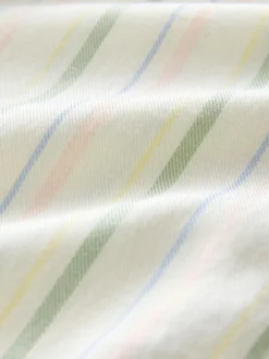 Pastel gestreept - Ruimvallend 100% katoenen button-down casual overhemd met lange mouwen