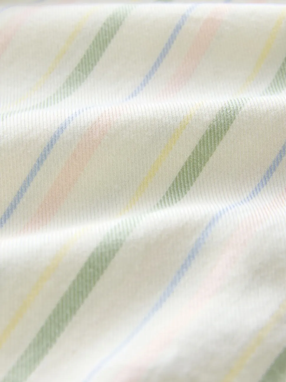 Pastel gestreept - Ruimvallend 100% katoenen button-down casual overhemd met lange mouwen