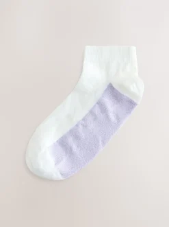 Pastel Marl - 4 Paar sneakersokken met voetbed
