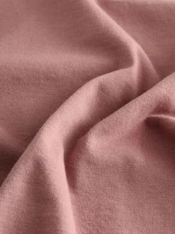 Pastelroze - T-shirt met lange mouwen en ronde hals