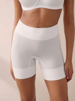 Pastelroze Huidskleur/Wit - Verpakking van 2 naadloze irritatiewerende shorts