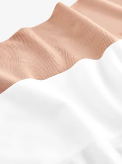 Pastelroze Huidskleur/Wit - Verpakking van 2 naadloze irritatiewerende shorts