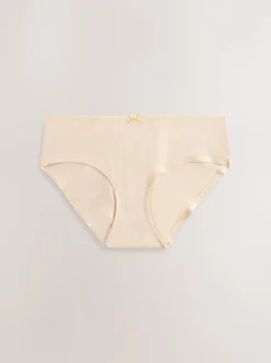 Pastelroze nude - Set van 5 slips met hoog katoengehalte