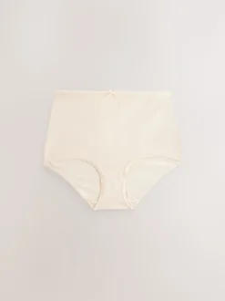 Pastelroze nude - Set van 5 slips met hoog katoengehalte