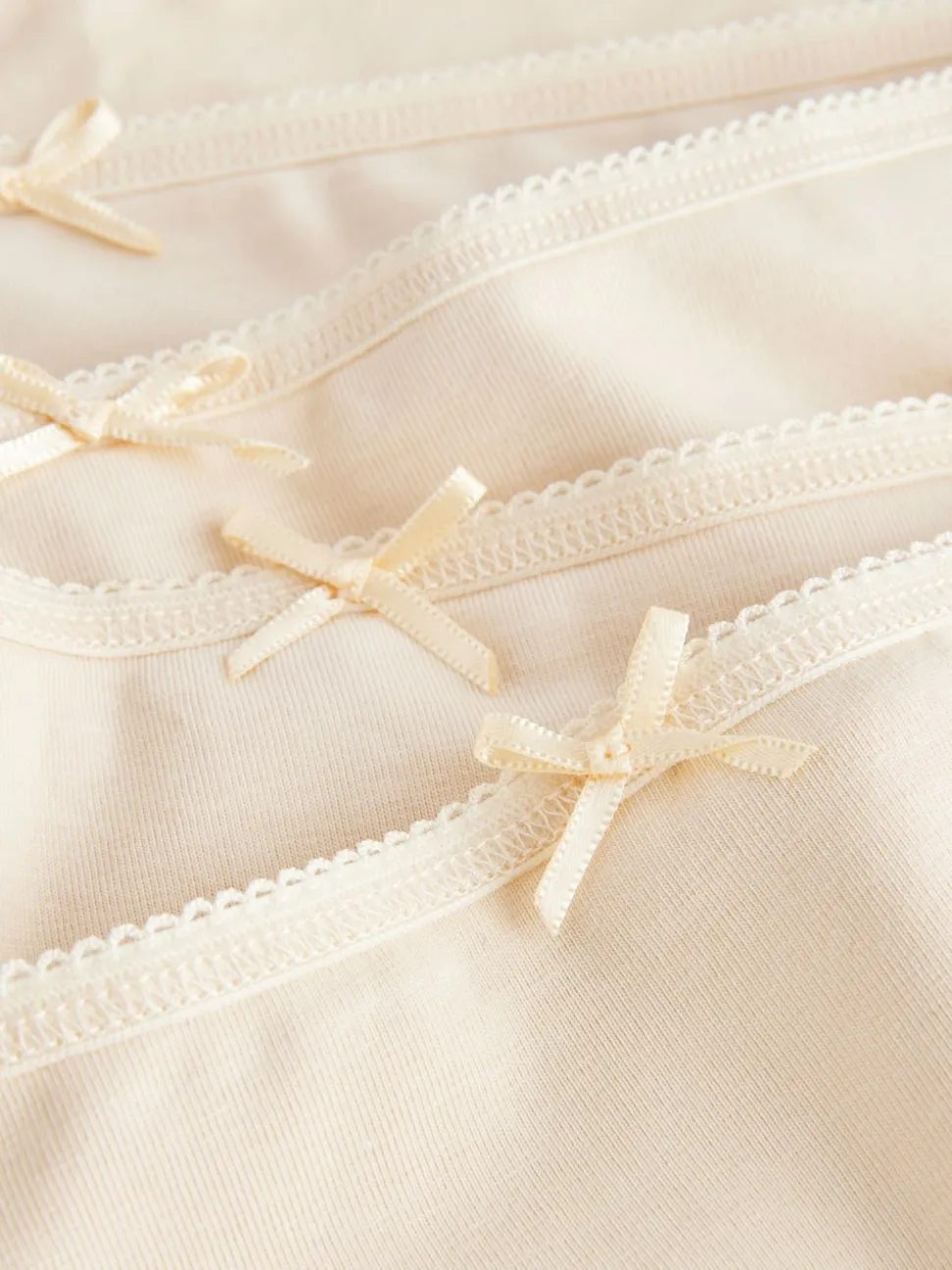 Pastelroze nude - Set van 5 slips met hoog katoengehalte