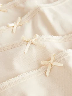 Pastelroze nude - Set van 5 slips met hoog katoengehalte