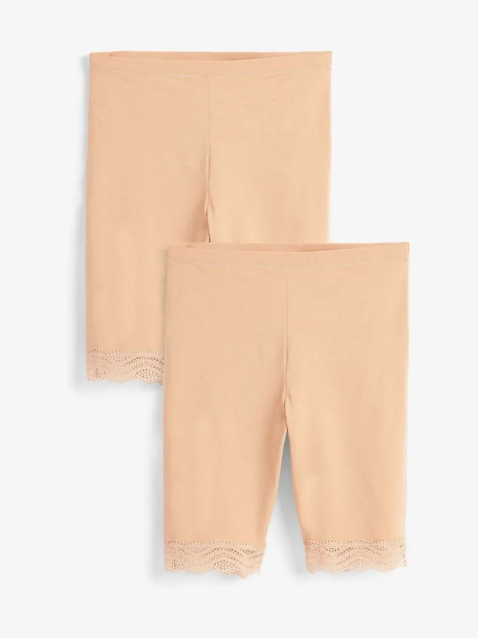 Pastelroze nude - Verpakking van 2 shorts tegen schuren