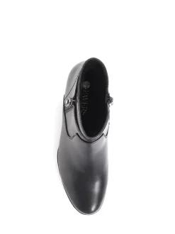 Pavers Block Heel Ankle Boots