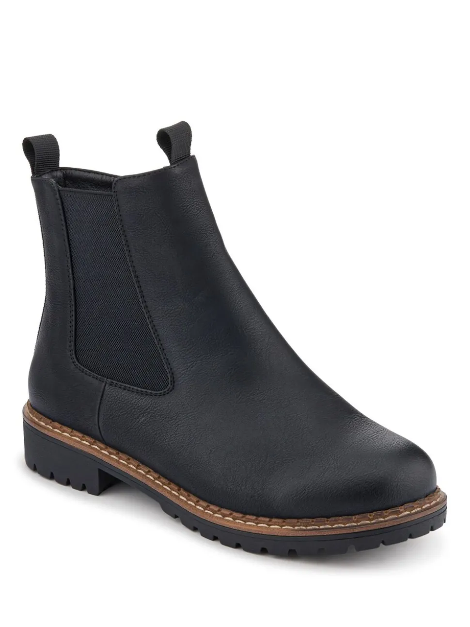 Pavers Wide Fit Slip-On With Side Zip Boots