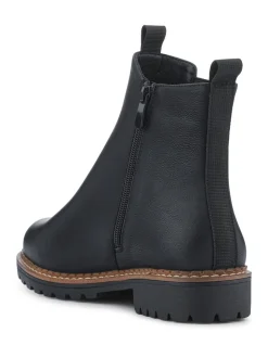 Pavers Wide Fit Slip-On With Side Zip Boots