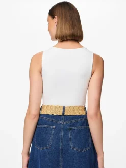 PIECES Raffia Belt