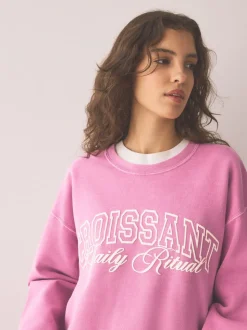 Pink Croissant - Sweatshirt