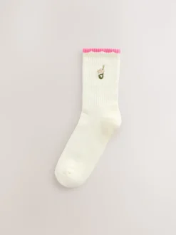 Pink Matcha - Set van 3 paar enkellange sportsokken met verzachte zool