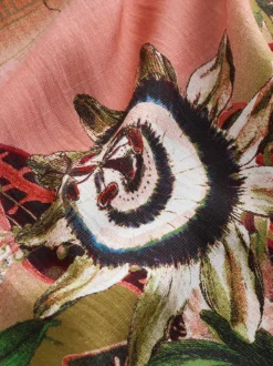 Pink Scenic Floral - Kew Collection Maxi Sarong