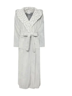 PixieGirl Petite - Lange Animal badjas met contrast