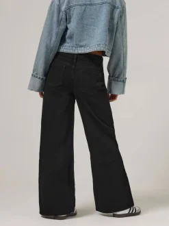 PixieGirl Petite jeans met wijde pijpen van 100% katoen