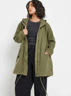 Pixiegirl Petite parka van keperstof