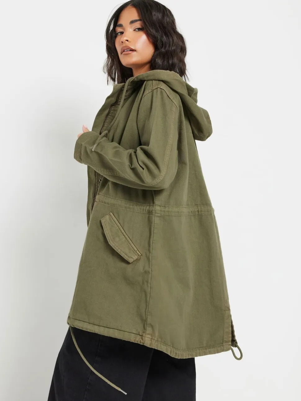 Pixiegirl Petite parka van keperstof