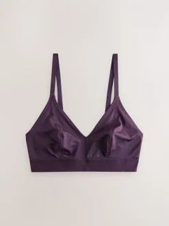 Plum Paars/Wit - DD+ Ultimate Comfort Bralettes zonder beugel 2 verpakking