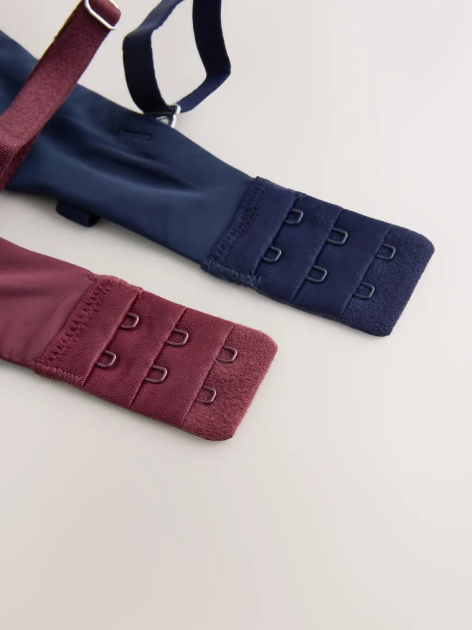 Plum/Paars marineblauw - Voorgevormde, gevoerde beha's zonder beugel, set van 2 A-E