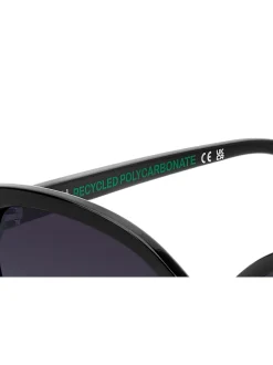 Polaroid Cat Eye Black Sunglasses With Jewel Embellishment