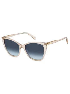 Polaroid Nude Rectangular Sunglasses