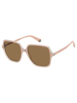 Polaroid Oversized Pink Square Sunglasses