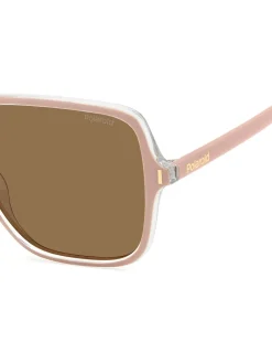 Polaroid Oversized Pink Square Sunglasses