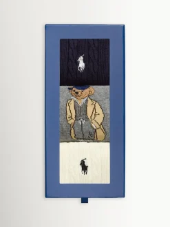 Polo Ralph Lauren Bear Crew Socks 3 Pack