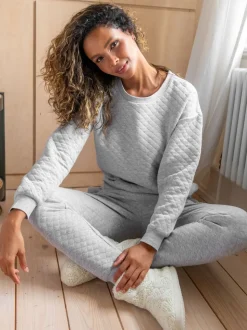 Pour Moi - Doorgestikte loungepyjama