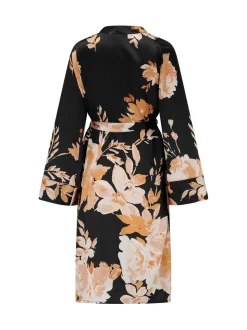 Pour Moi Dusk Printed Satin Midi Dressing Gown