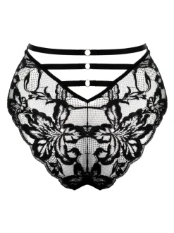 Pour Moi hoogopgesneden Onyx Brazilliaanse slip met hoge taille