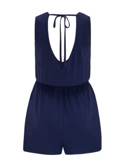 Pour Moi stretchy jersey playsuit met knoopsluiting aan de voorkant voor op het strand