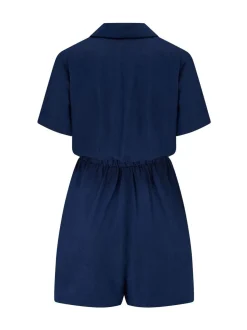 Pour Moi Textured Woven Utility Playsuit