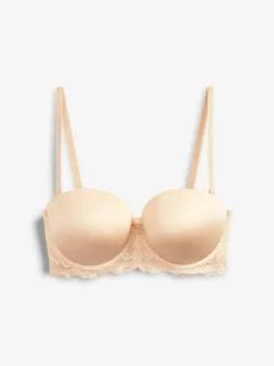 Praline nude - A-DD strapless push-up beha met drievoudige boost