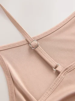 Praline nude - Comfortabele slip van microvezel