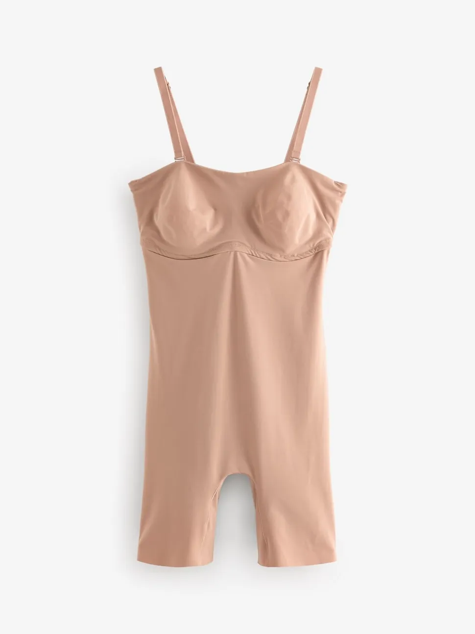 Praline nude - DD+ minimaliserende buikcorrigerend ondergoed met bandeau en pijpjes