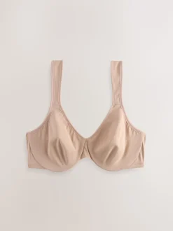 Praline nude - DD+ Supersoft Comfort Padded Strap Minimising Full Cup Bra