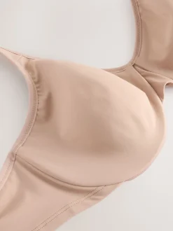 Praline nude - DD+ Supersoft Comfort Padded Strap Minimising Full Cup Bra