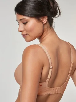 Praline nude - Minimaliserende DD+ beha met volledige cups