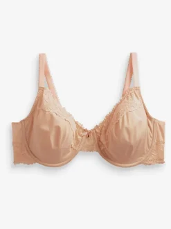Praline nude - Minimaliserende DD+ beha met volledige cups